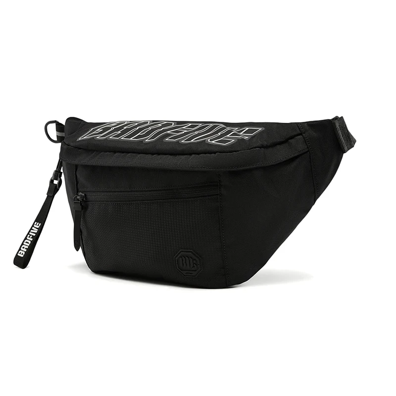Li-Ning Unisex BADFIVE Basketball Chest Bag LN WATER PROOF 420*100*185mm 100%Polyester LiNing Men Women Crossbody Packs ABDW027