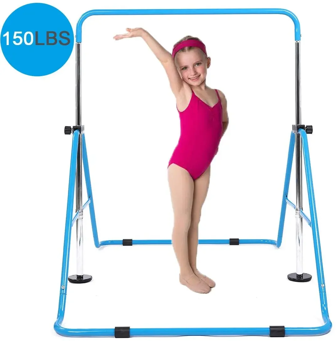 

Gymnastics Bar Kids Gymnastic Equipment For Home Folding Junior Training Bars Expandable Kip Bar For 3-7 Years Old Children