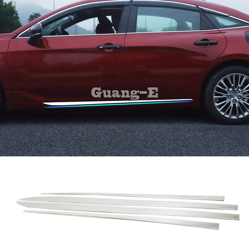 

For Toyota Avalon XX50 2019 2020 2021 2022 2023 2024 Cover Door Body Trim Strip Molding Stream Lamp Panel Bumper Hoods 4pcs