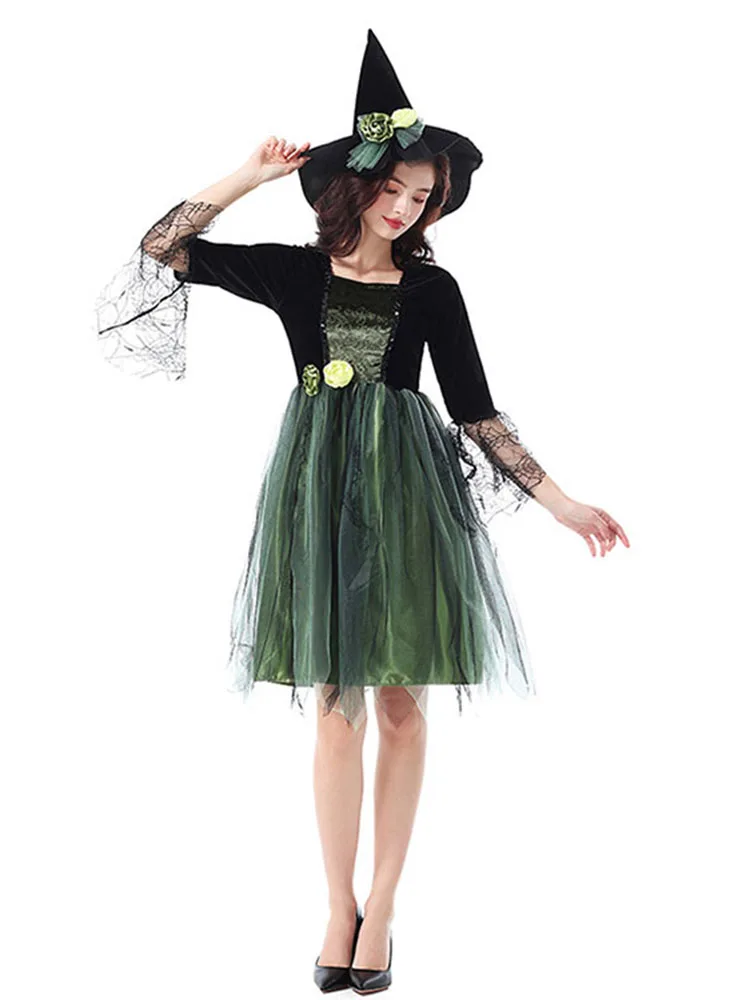 k Spider Witch Costume Skirt loween Par Role Play Transformation Fairy T Costume Polyester Material