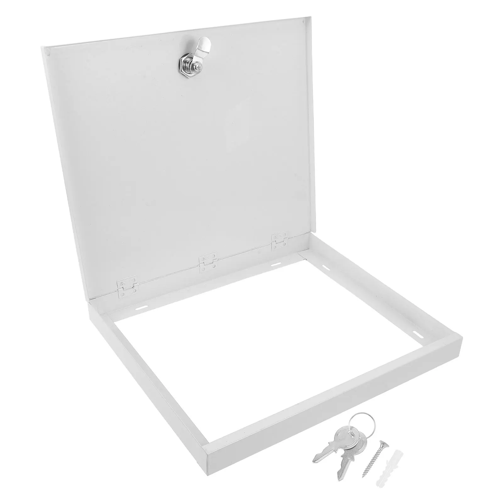 Lockable Weatherproof Electric Box Cover Plate Hollow Ventilation Decorative Electrical Enclosure Panel Metal Outdoor Indoor