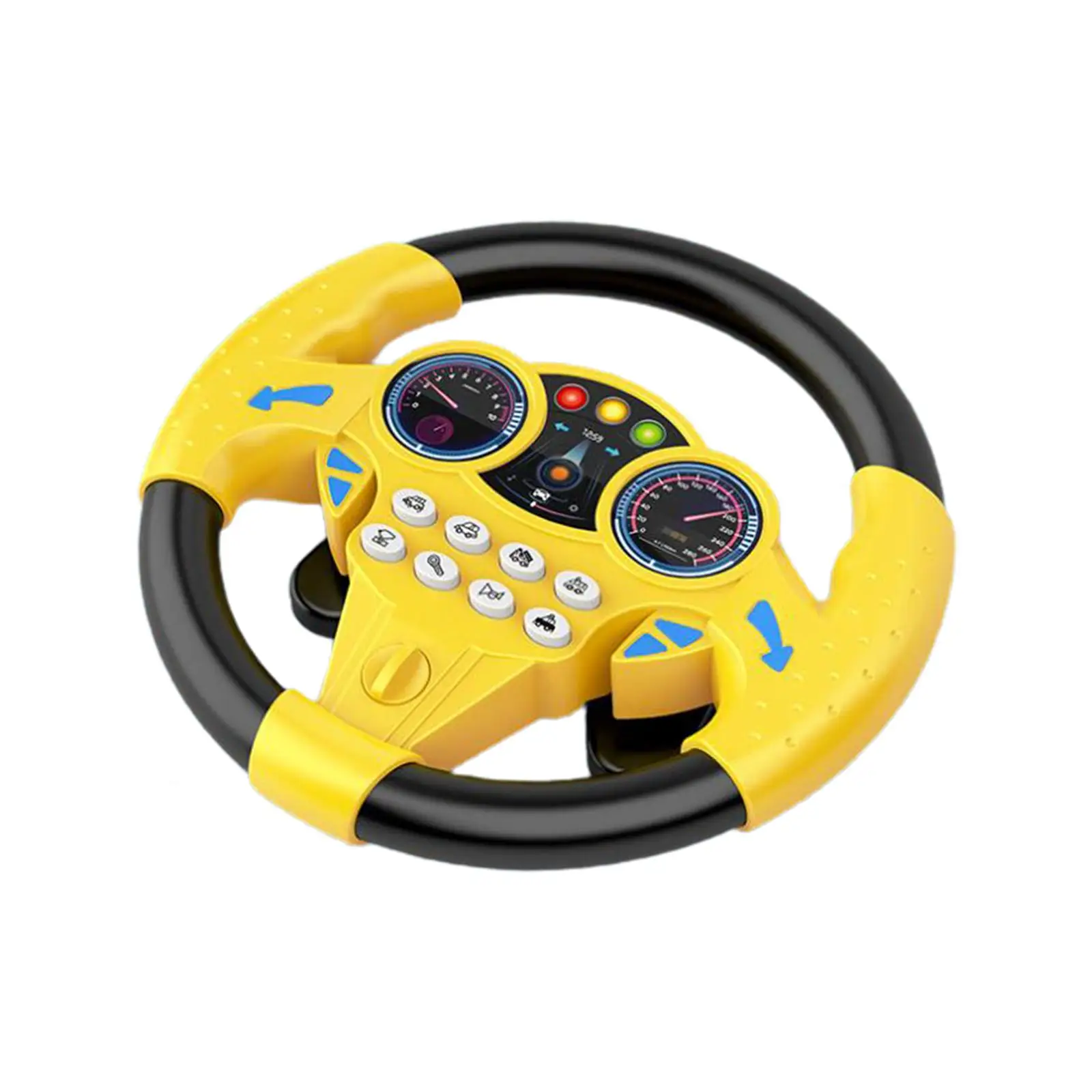 Kids Driving Simulator Toy Car Driving Toy Sounding Toy Simulation Steering Wheel for Games Interaction Outdoor Party Role Play