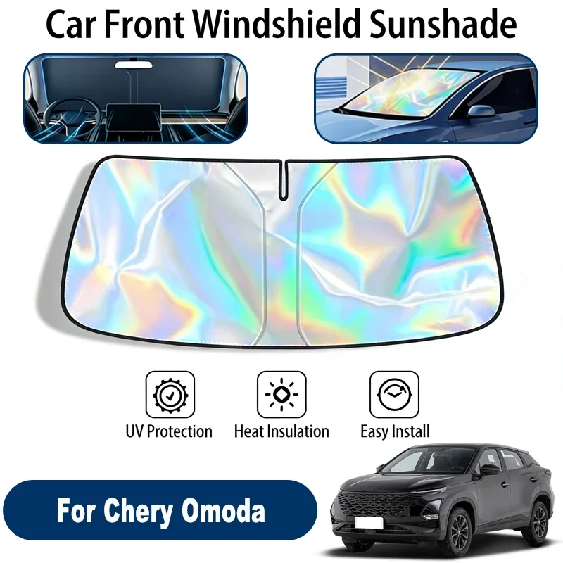 

Car Windshield Sun Shade UV Reflective Sun Visor Protection Cover For Chery Omoda 5 2022-2026