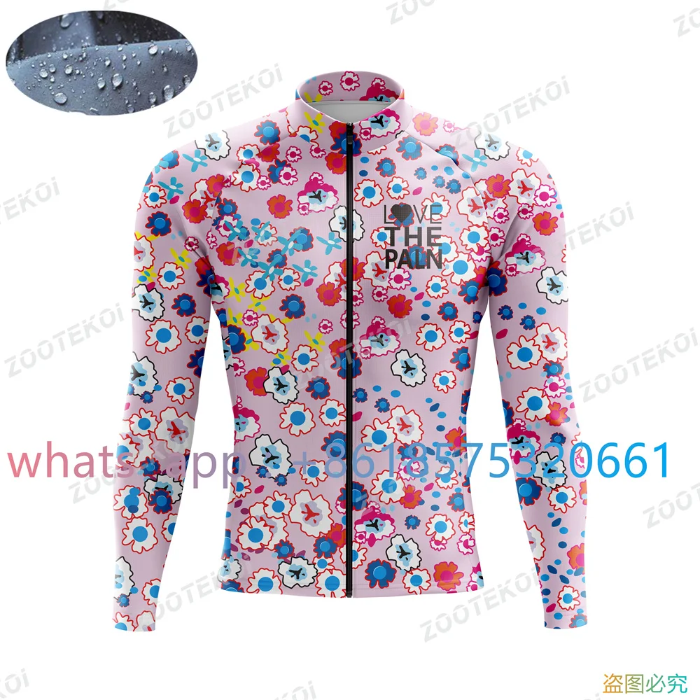 Love The Pain Ultralight Men's Cycling Windbreaker Jacket Windproof Bike Jacket Water Resistant Mtb Road Bicycle Long Jersey