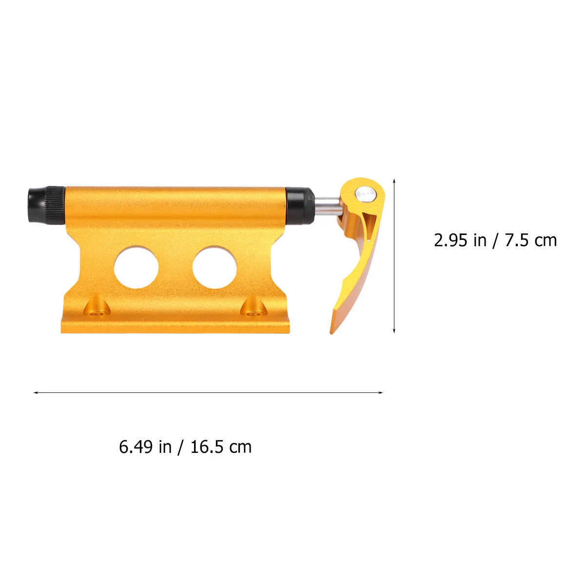 

Yellow Bike Block Fork Mount Front Wheel Holder Mountain Bike Quick Release Skewer Heavy Alloy Structure Outdoor Storage Rack