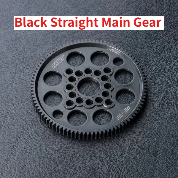 RC Car Spur Gear For MST 48P 72T-92T Black Straight Main Gear For RMX2.0/2.0S RMX2.5 1/10 Drift Car Custom Upgrade Spare Parts