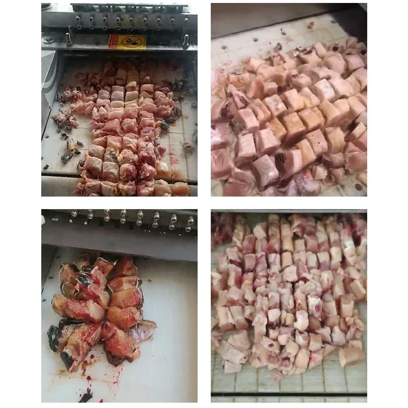 التجارية المجمدة بطة لحم البقر لحم الخنزير مكعب القاطع كبير آلة قطع النرد اللحوم مكعب المقامر الكهربائية العظام الدجاج تكاين صانع