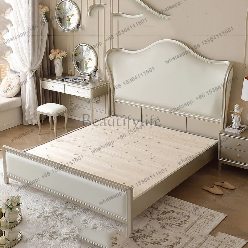 FG Simple Modern Massage Bed Bedroom Frame Queen Double Girls Storage Floor Design Bed Space Saving Sleeping Cama Trendy Furnitu