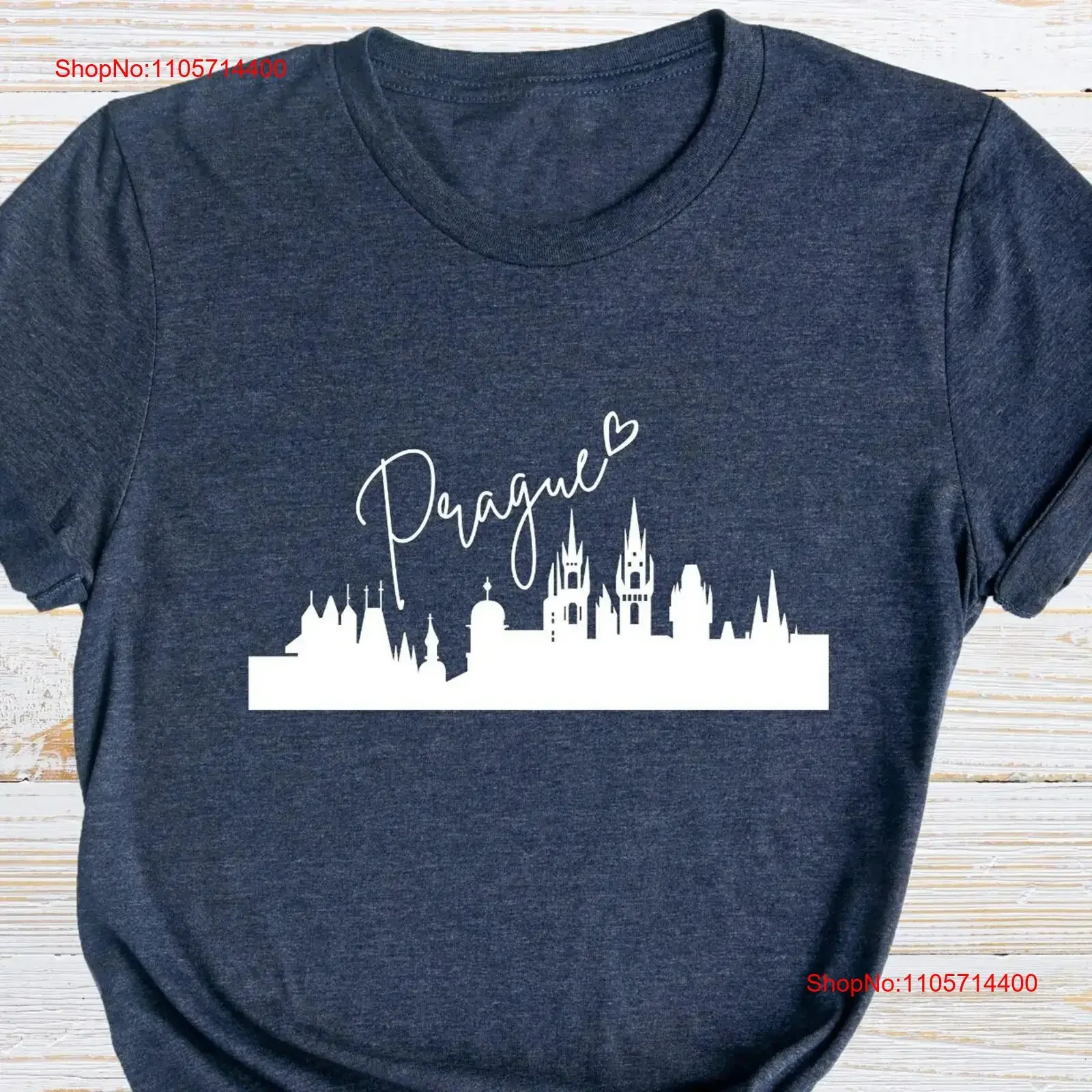 Prague T Shirt Europe Travel Czech Republic Souvenir Family Vacation Summer vintage Washed Versatile graphic Stylish