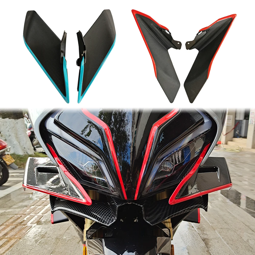 For CFMOTO CF450SR CF 450 SR 450SR Double Rocker Arm Motorcycle Front Side Downforce Naked Spoilers Fixed Winglet Fairing Wings