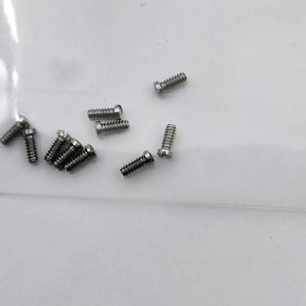 Watch bottom cover accessories, all steel flathead screws, back cover screw box, 10pcs price, nut x thread x total length