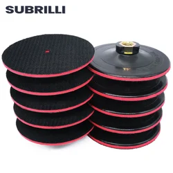 SUBRILLI 5 Inch Foam Plastic Backing Pad M14 5/8-11 Sanding Disc Backer For Angle Grinder Buffing Pads Polishing Wheel Adhesive