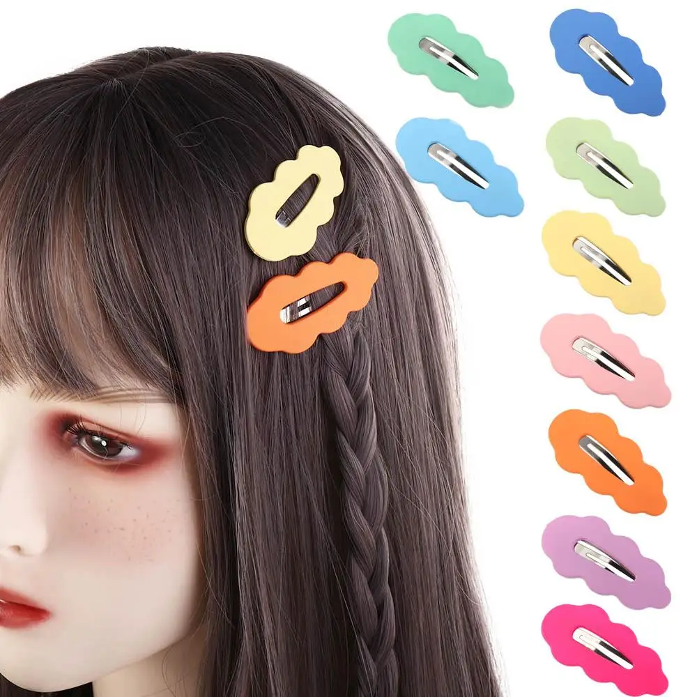 Zoete Candy Color Cloud For Girl Duckbill Clip Voor Vrouwen Koreaanse Stijl Haarspeld Wave Haarclip Haaraccessoires Vrouwelijke Haarspeldjes