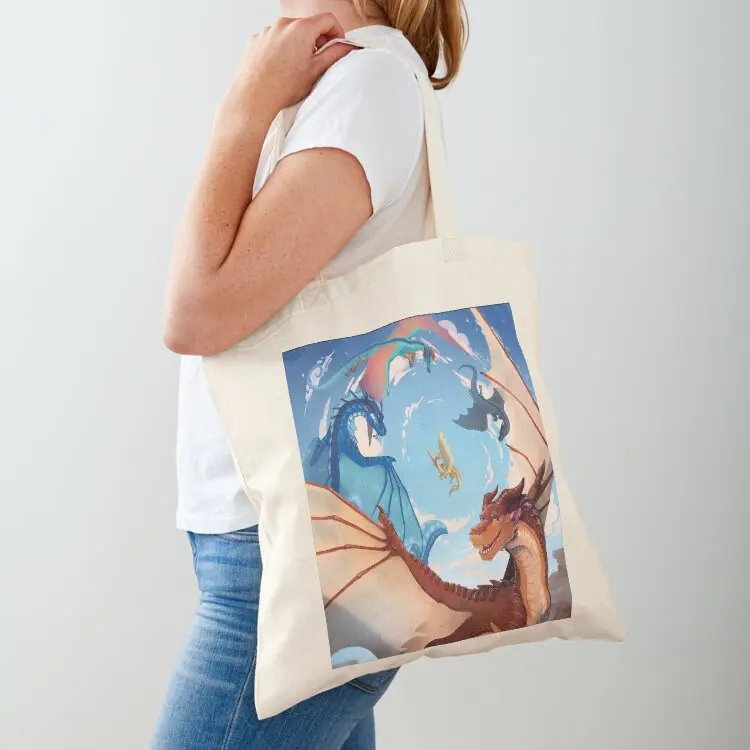 

Wings of Fire - Clay and the Dragonets of Destiny Tote Bag hand bag cloth bag woman tote bags aesthetic shopping