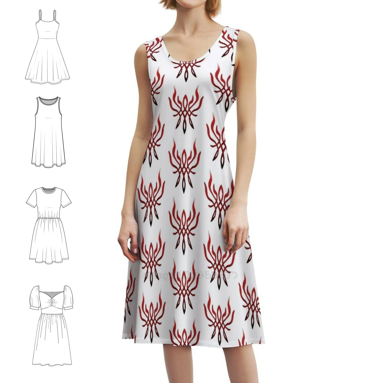 

Crest Of Flames, сексуальное платье для отпуска для женщин, мини-платье для пляжной вечеринки, дня рождения, эмблема огня, эмблема огня, три дома, женские