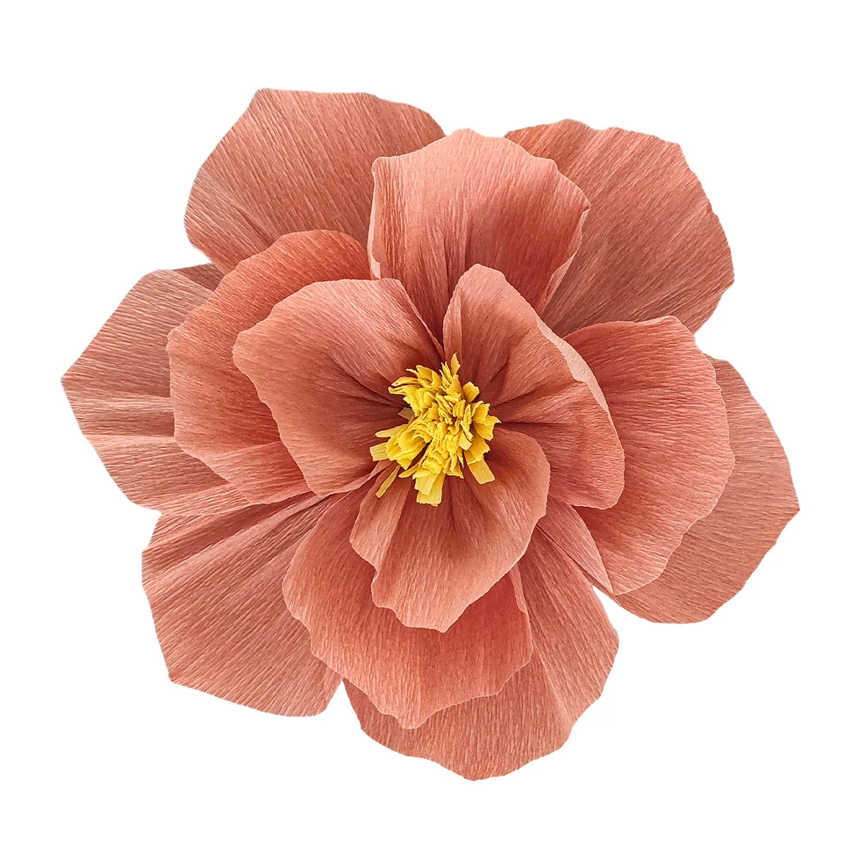 1 pcs flower Handcrafted Crepe Paper Flowers - Realistic Wall  Backdrop Decor for Weddings, Birthdays, Baby Showers