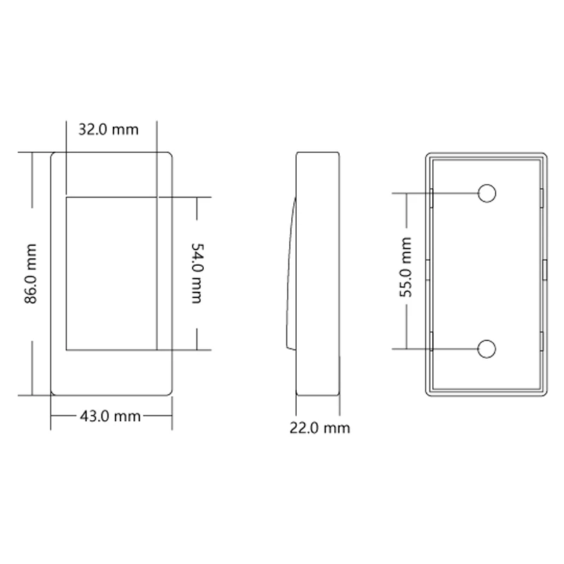 NO NC COM Surface Mount Plastic Push Lock Release Switch Door Access Control System Exit Button Exit Switch