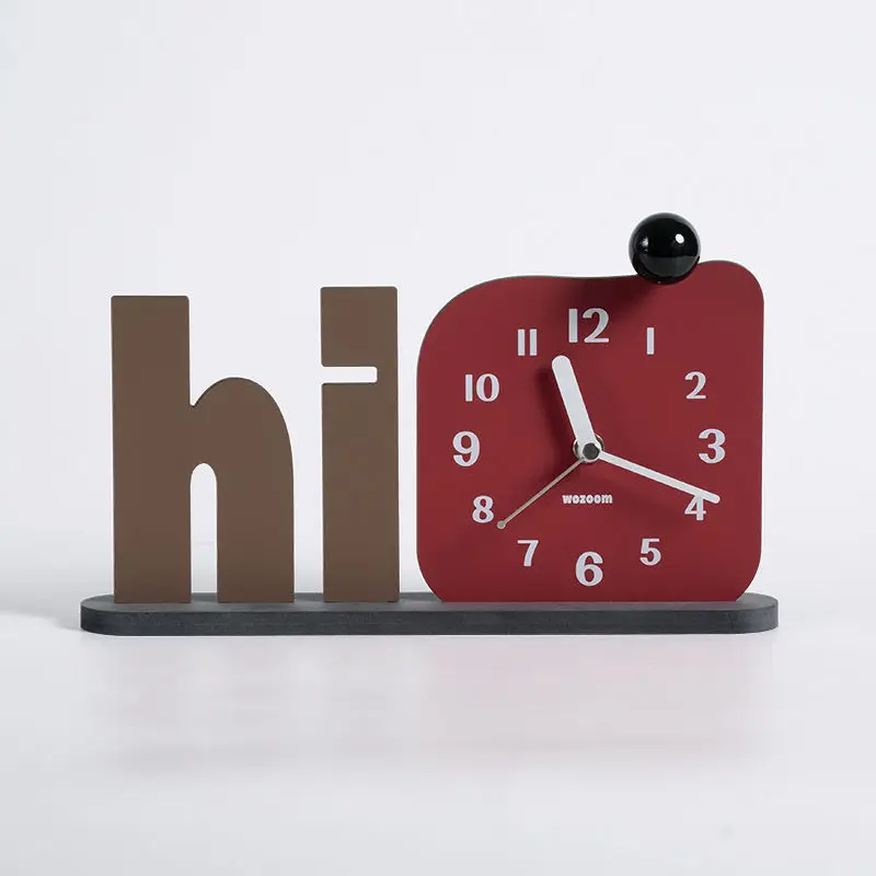 Zml living room decorations desktop clock entrance tv cabinet creative desktop clock art ornaments