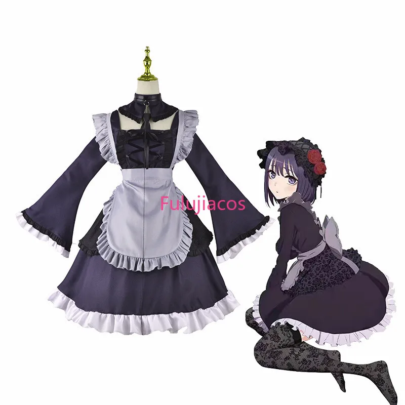

Fulujiacos Anime Marin Kitagawa Cosplay Costume Maid Dress Wig