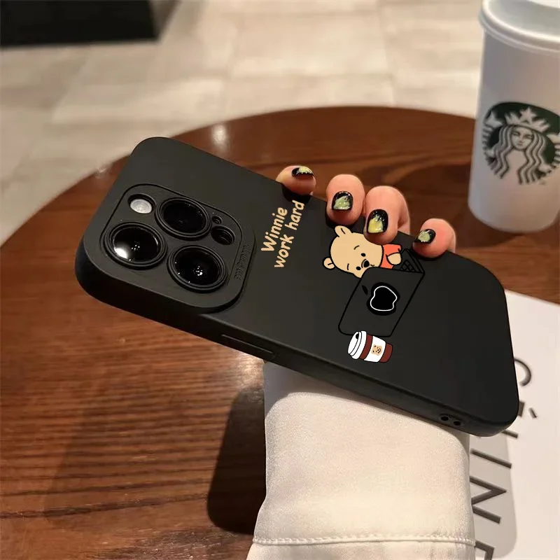 حافظة لهاتف آيفون 15 14 13 12 11 Pro XS Max Mini X XR 7 8 Plus SE 2022 غطاء خلفي مقاوم للصدمات