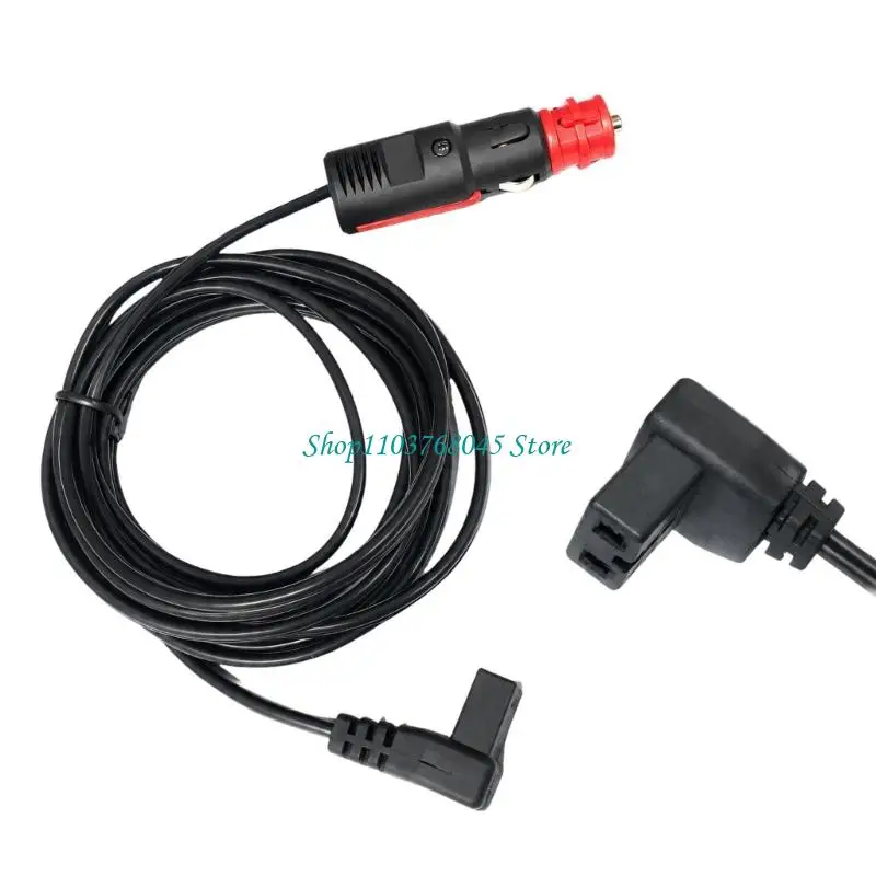 R53F Car Refrigerator Vehicle-Outlet Power Cord for 12V/24V Systems with 15A Continuous Specification and Internal Wiring for