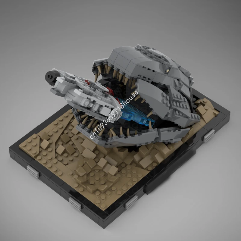 

739 шт. MOC Escaping the Asteroid Diorama Collection Episode Star Battle Модель Строительные блоки Кирпич Детские игрушки Рождественские подарки