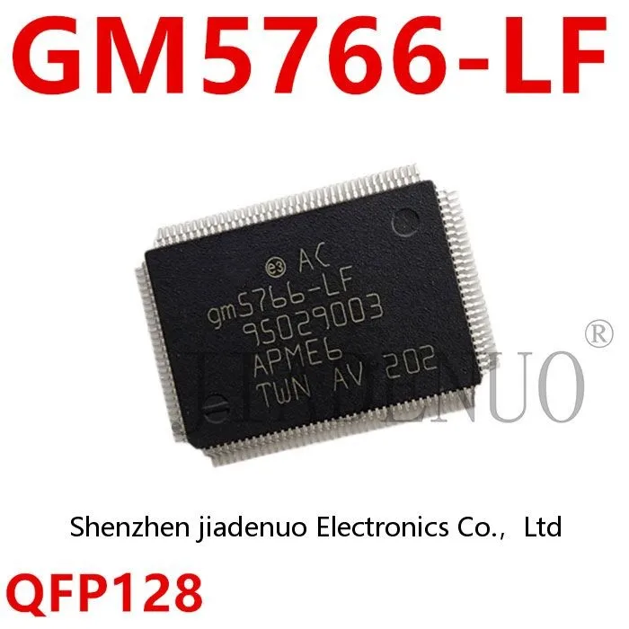 (2pcs)100% New Gm5766-lf QFP128 LCD drive GM5766 LF chipset