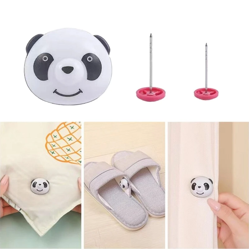 8x/Set Reusable Panda Quilt Holder Clips Practical Duvet Pins Quilt Fixing Buckles Blankets Fastener Clips for Home Dropshipping