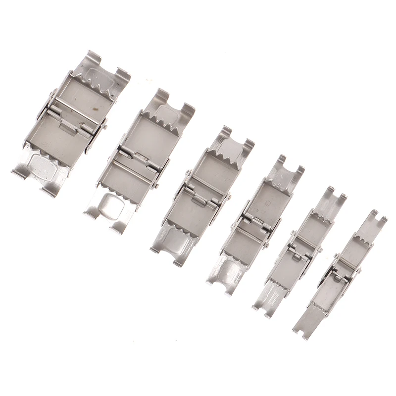 10 Pcs Multi-size Titanium Steel New Clasp Stainless Steel Jewelry Clasp DIY Bracelet Jewellery Connection Lace Clasp