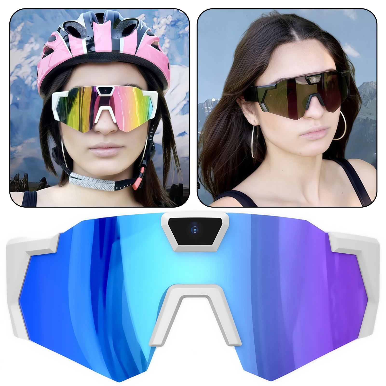 

Camera Sunglasses Video Recording Glasses 1080p HD Resolution With Audio Waterproof Sport Camera Sunglasses For Outdoor Sports