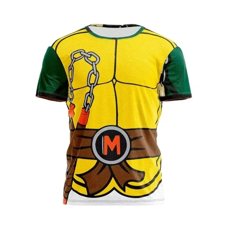 New Turtle Outfit 3D Printed Summer Men's And Women's Non-mainstream Funny Casual Street Hip-Hop O-Neck Short Sleeve T-shirt Top