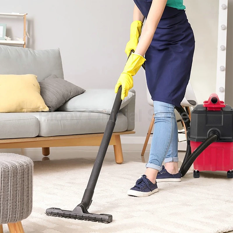 1200W Industrial Vacuum Cleaner High Suction Wet Dry Multi functional Storage Commercial Vacuum Cleaner One Click Cord Rewind