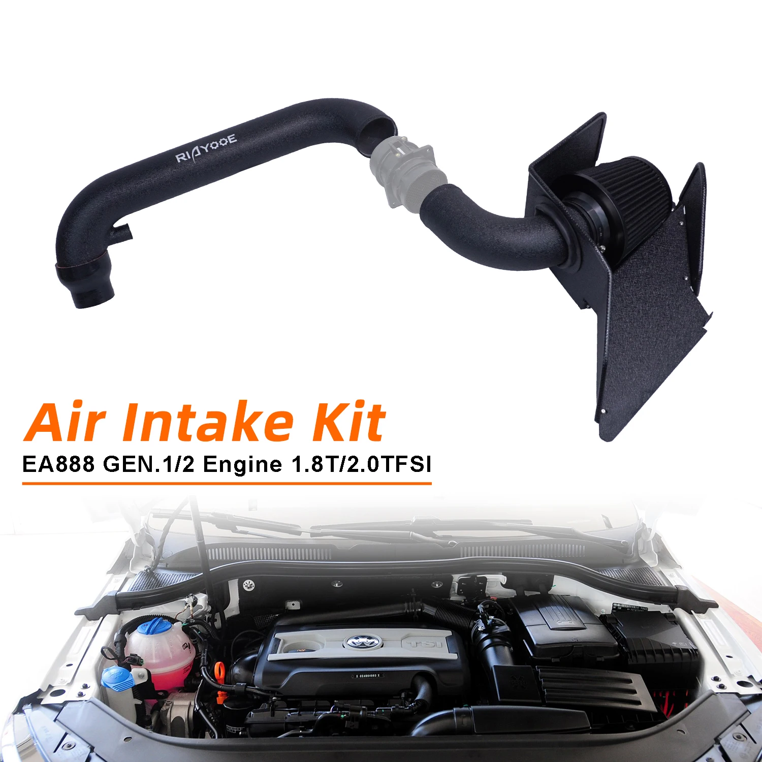 Intake Kit Fit for VW Golf MK6 GTI Passat Caddy Seat Leon Audi TT A3 Skoda Octavia EA888 GEN2 1.8T 2.0T with Air Filter