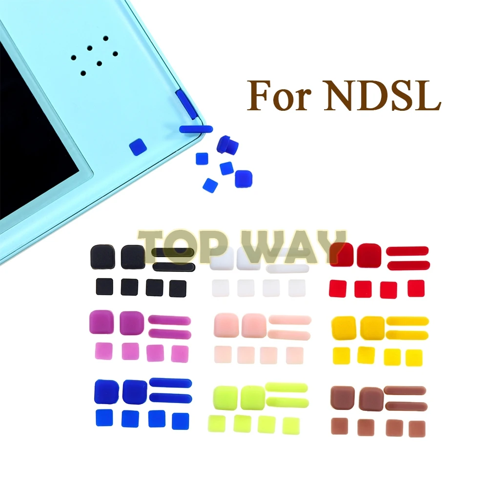 2 комплекта сменных цветов, дополнительная крышка с винтовыми ножками для DS Lite для игровой консоли NDSL, крышка с винтовыми ножками, резиновая заглушка