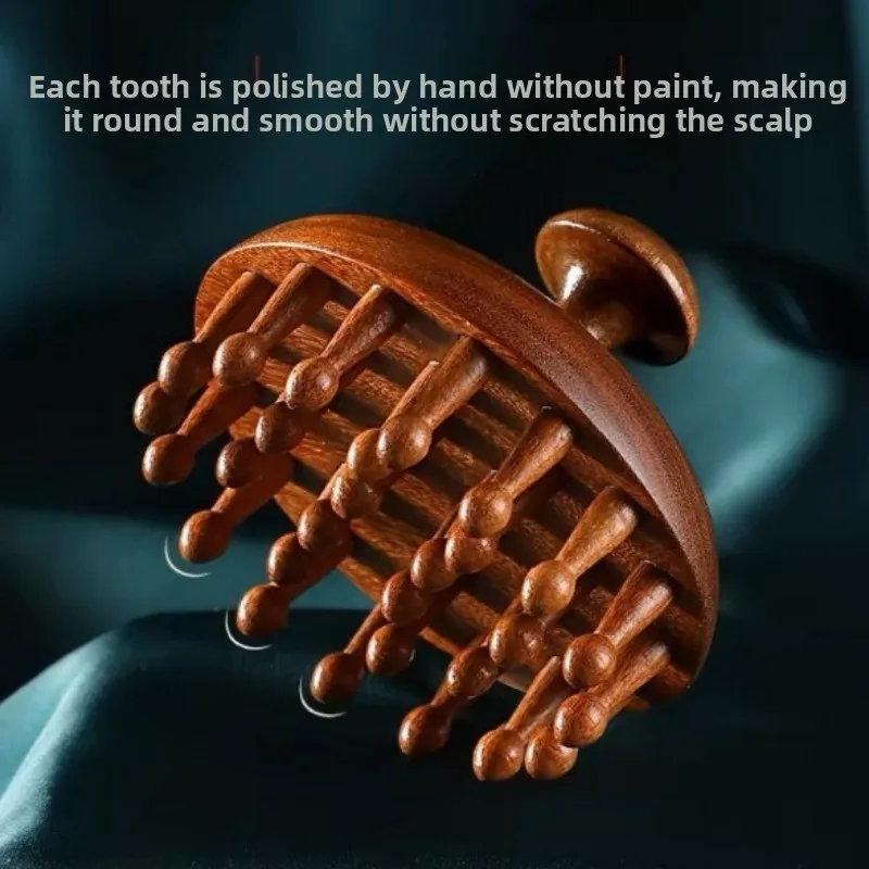 

Многофункциональный массажный диск-гребень из натурального сандалового дерева с круглыми зубцами для массажа тела и головы, для скрабирования и деревянной терапии.