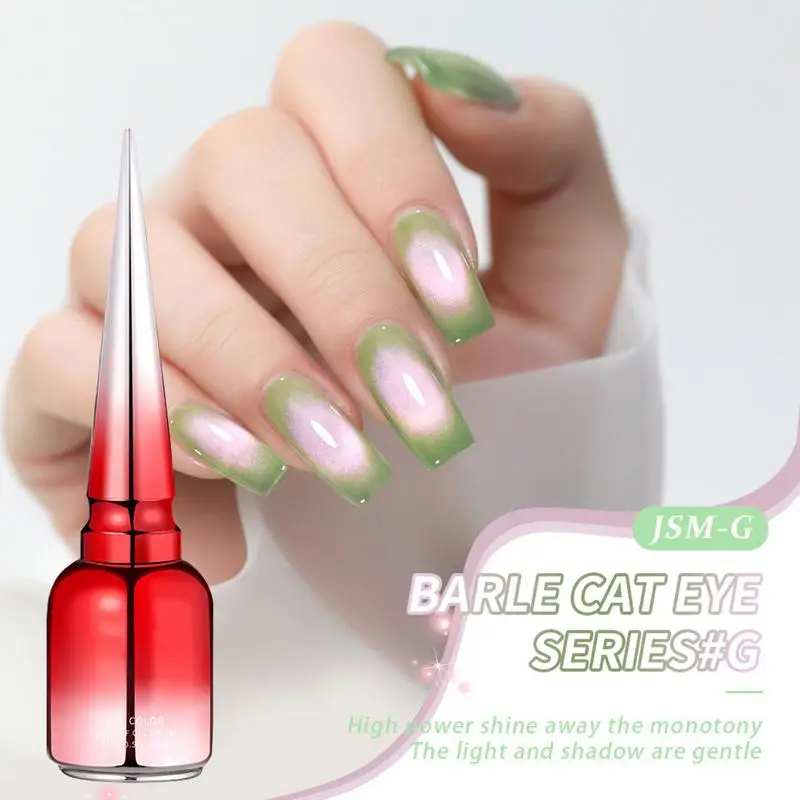 Gel Nail Polish Cats Eye Quick Dry Glitter Cats Eye Gel Nail Polish Multi-color Manicure Accessories for Beginners Enthusiasts