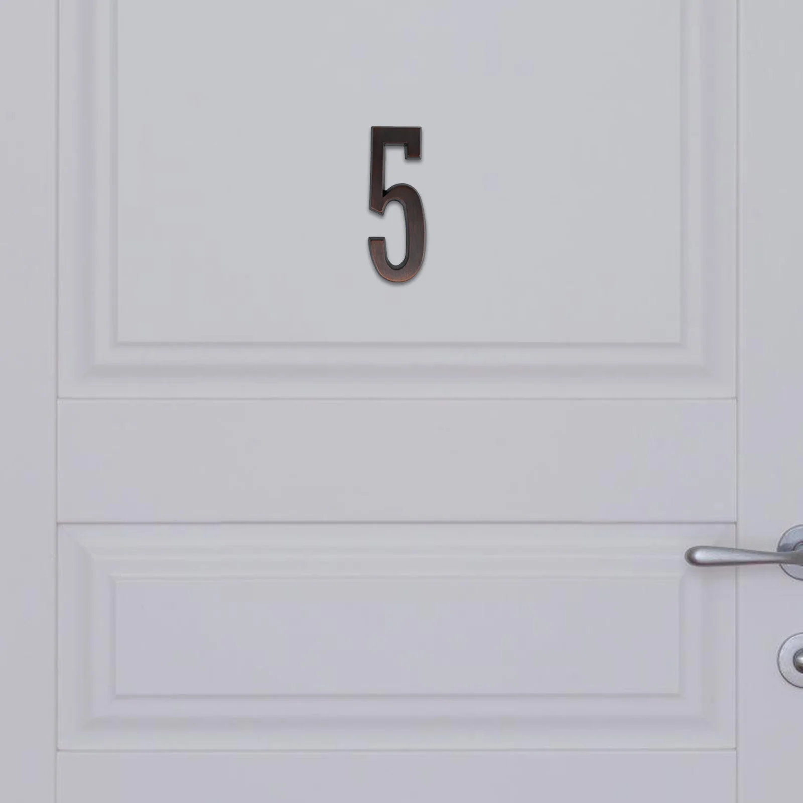 

Retro Zinc Alloy House Numbers Selfadhesive Durable Door Signs for Home Apartment Exterior Metal Address Plaque Large Black