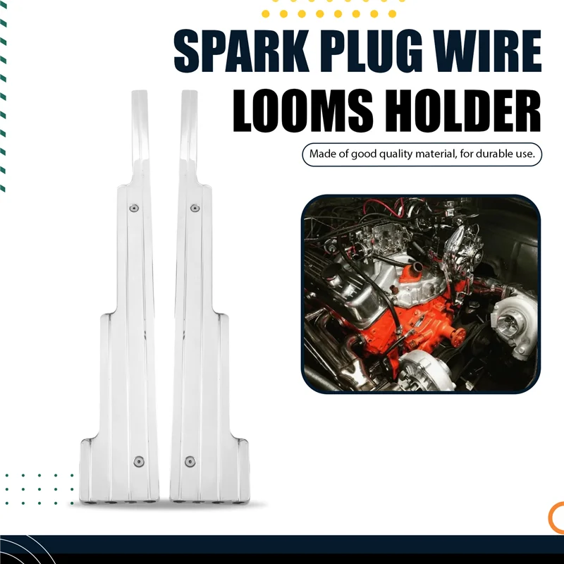 

Spark Plug Wire Looms Separator Holders Divider 40375 For V8 For Chevy Ford SBC BBC SBF BBF 350 400 396 472 502