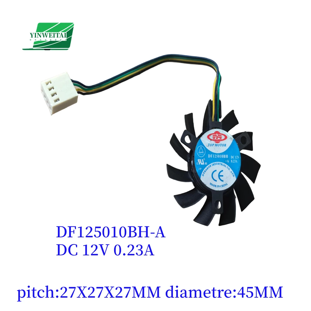 

NEW FAN FOR DF125010BH DF125010BH-A 12V 0.23A 4PIN pitch:28X28X28MM diametre:45MM cooling fan