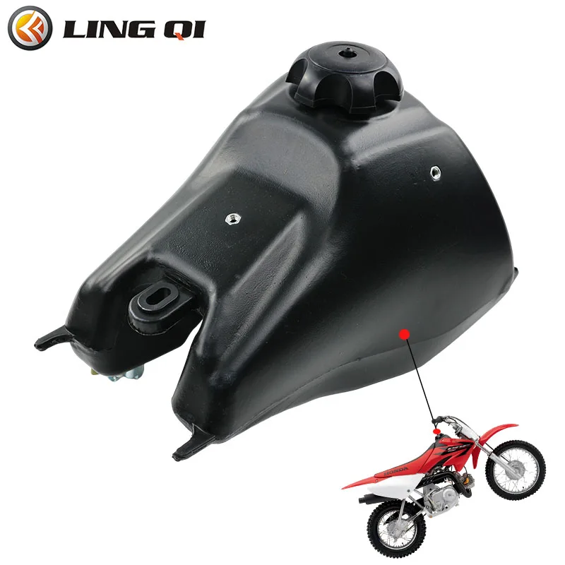 

LINGQI Modified Fuel Petrol Tank with Cap Plastic Gas Tank Fit for CRF70 XR70 KAYO TT150 150cc Dirt Pit Bike