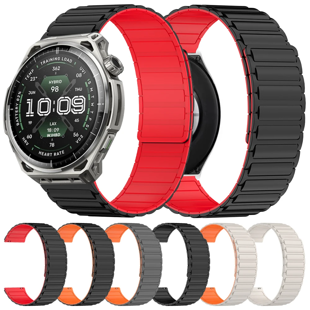 Bracelet magnétique de 22mm pour Huami AMAZFIT BALANCE 3 2 Ultra/BIP Max Bip6 5 UNITY, bracelet à boucle en Silicone GTR 4/3 Pro 2e, bracelet de montre de sport