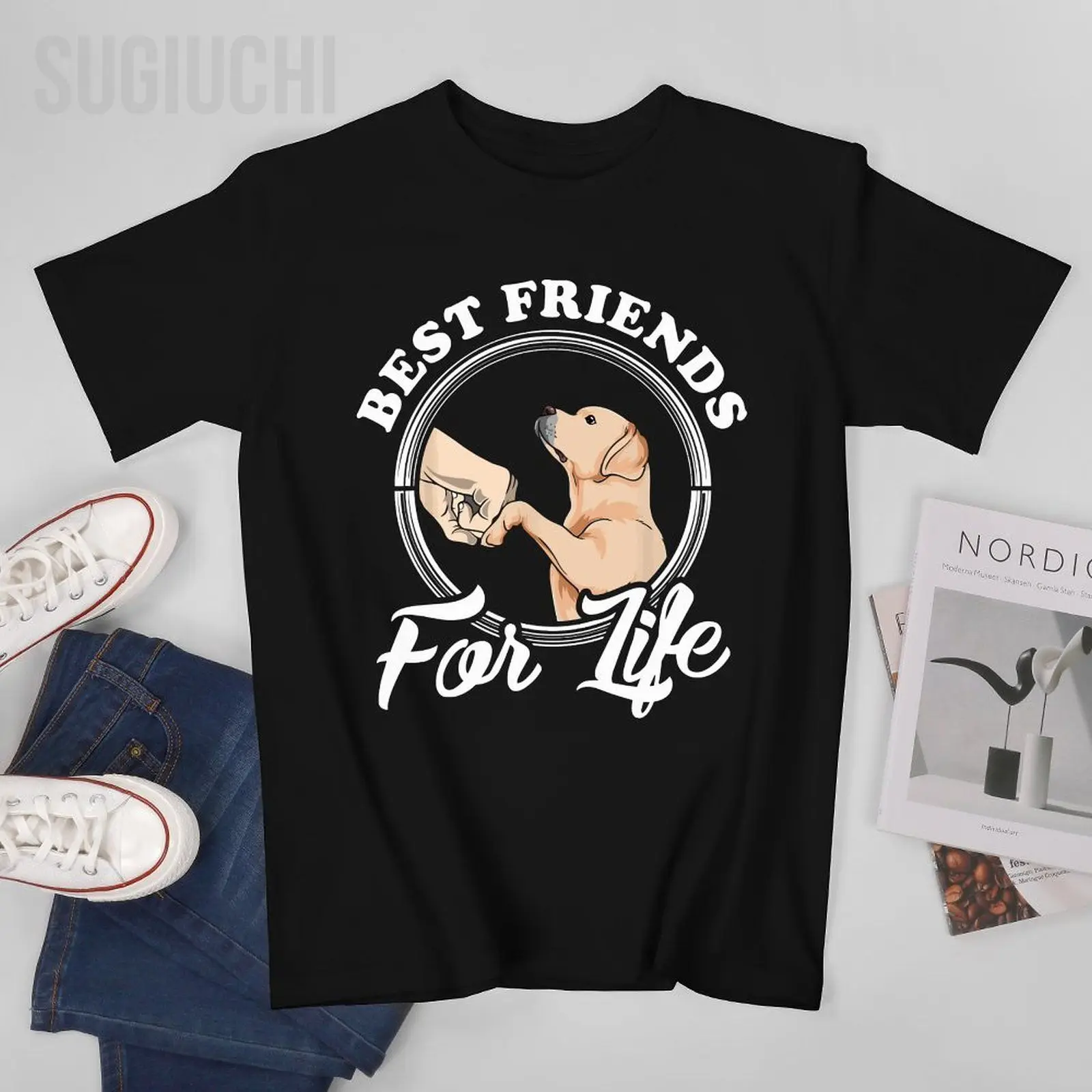 Men Labrador Retriever Dogs Design Labrador Lovers Tshirt Tees O-neck T Shirts Women Boys 100% Cotton T-Shirt Unisex