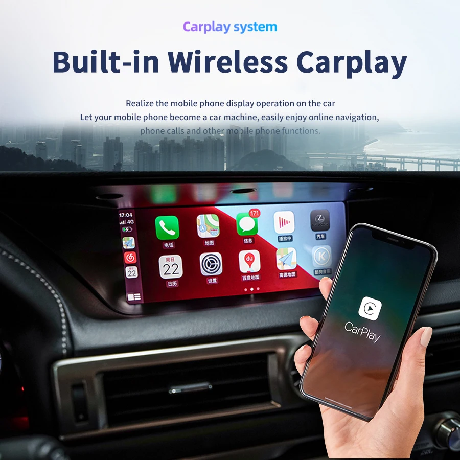 10.25inch Linux Android Auto GPS Car Radio CarPlay ForLexus gs GS200 GS250 GS300 GS350 GS450 2013-2019 Multimedia Player Screen