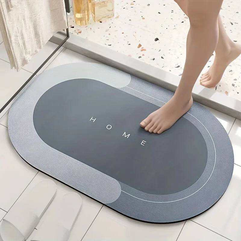 Super Non-slip Bathroom Mats Absorbent Quick-drying Mats Diatomaceous Earth Non-slip Foot Mats Bathroom Bathtub Non-slip Mats
