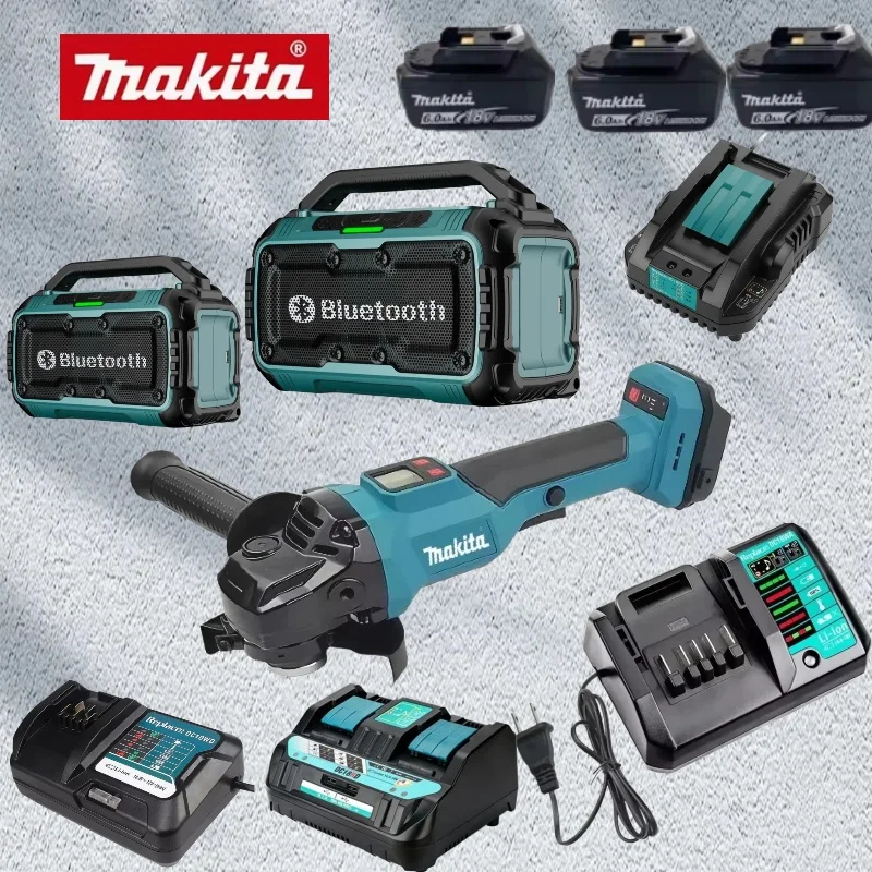 

Набор для резки Makita: бесщеточная шлифовальная машина и различные аксессуары для зарядного устройства