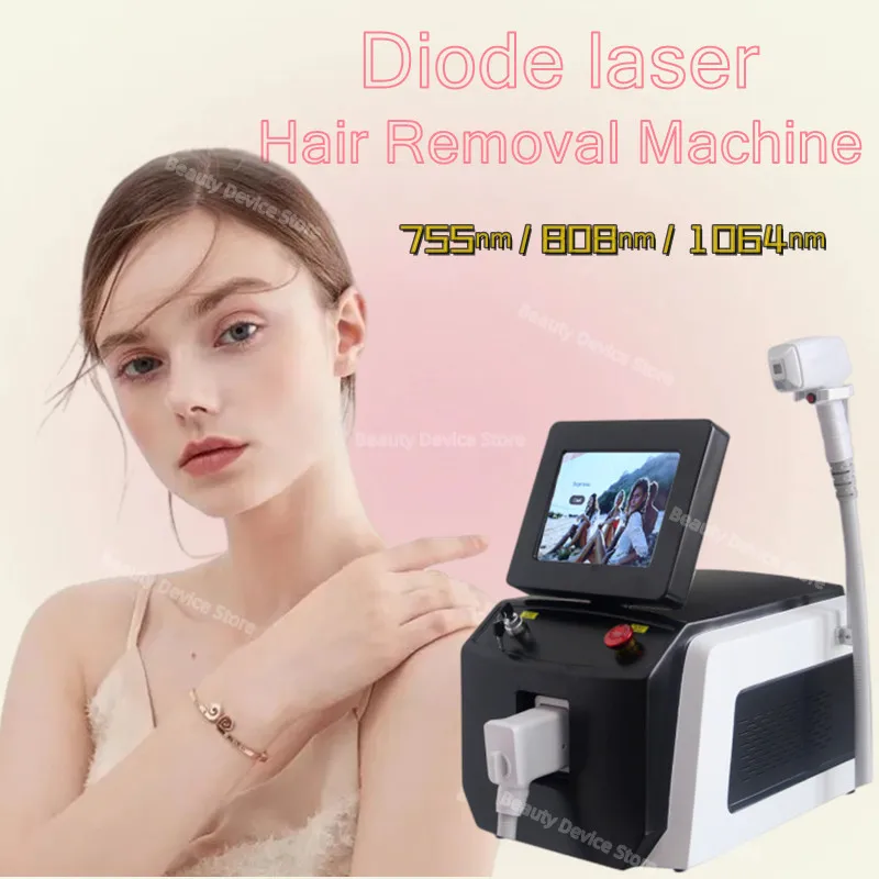 

2000W Diode Laser 808nm Hair Removal LCD handle 755nm 1064nm Ice Platinum Three Wavelength Hval Skin Rejuvenation Machine