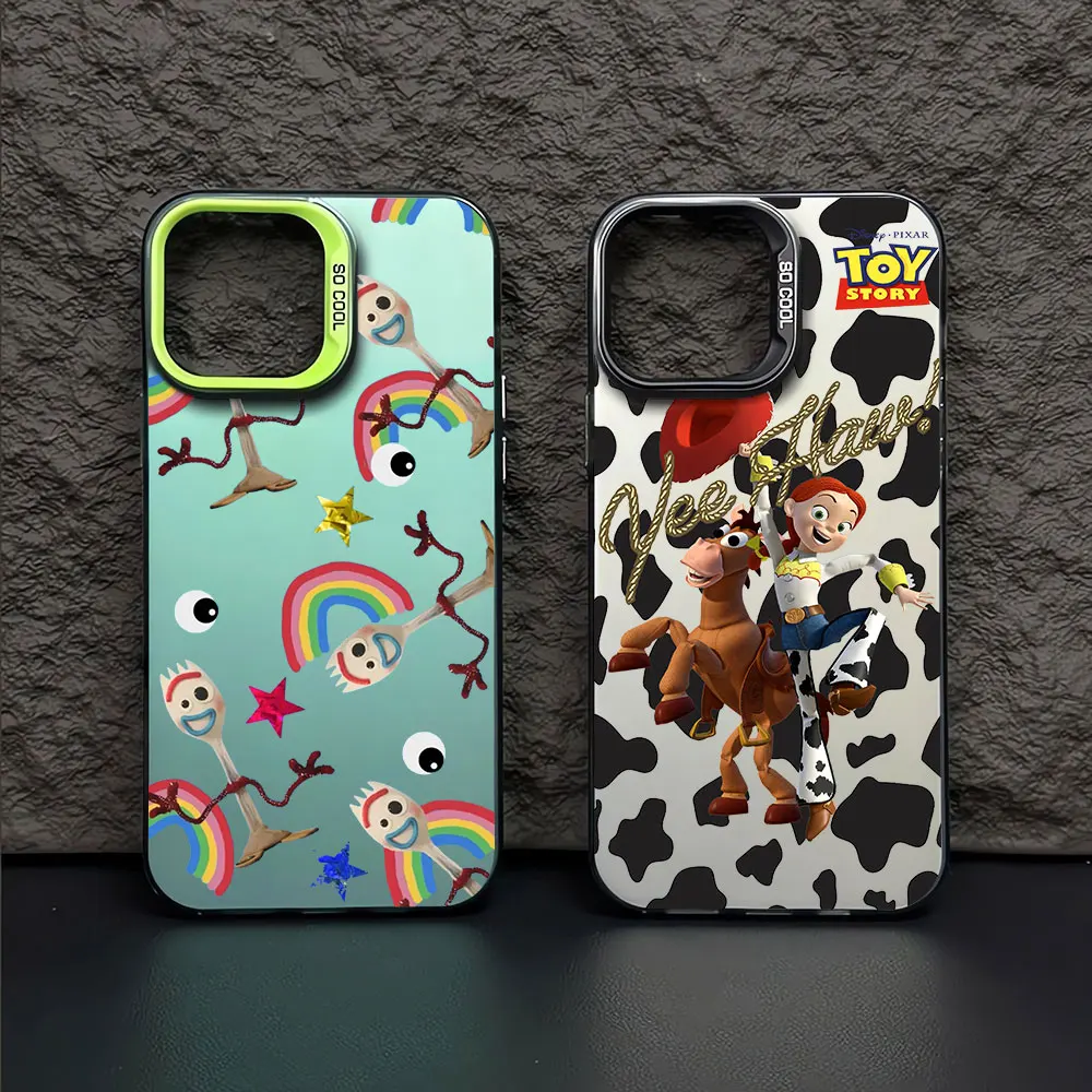 Phone Case for Apple iPhone 14 Plus 12 Pro 13 XR 11 15 Pro Max XS Max X Soft Toy Story Woody Buzz Lightyear Shockproof Cover