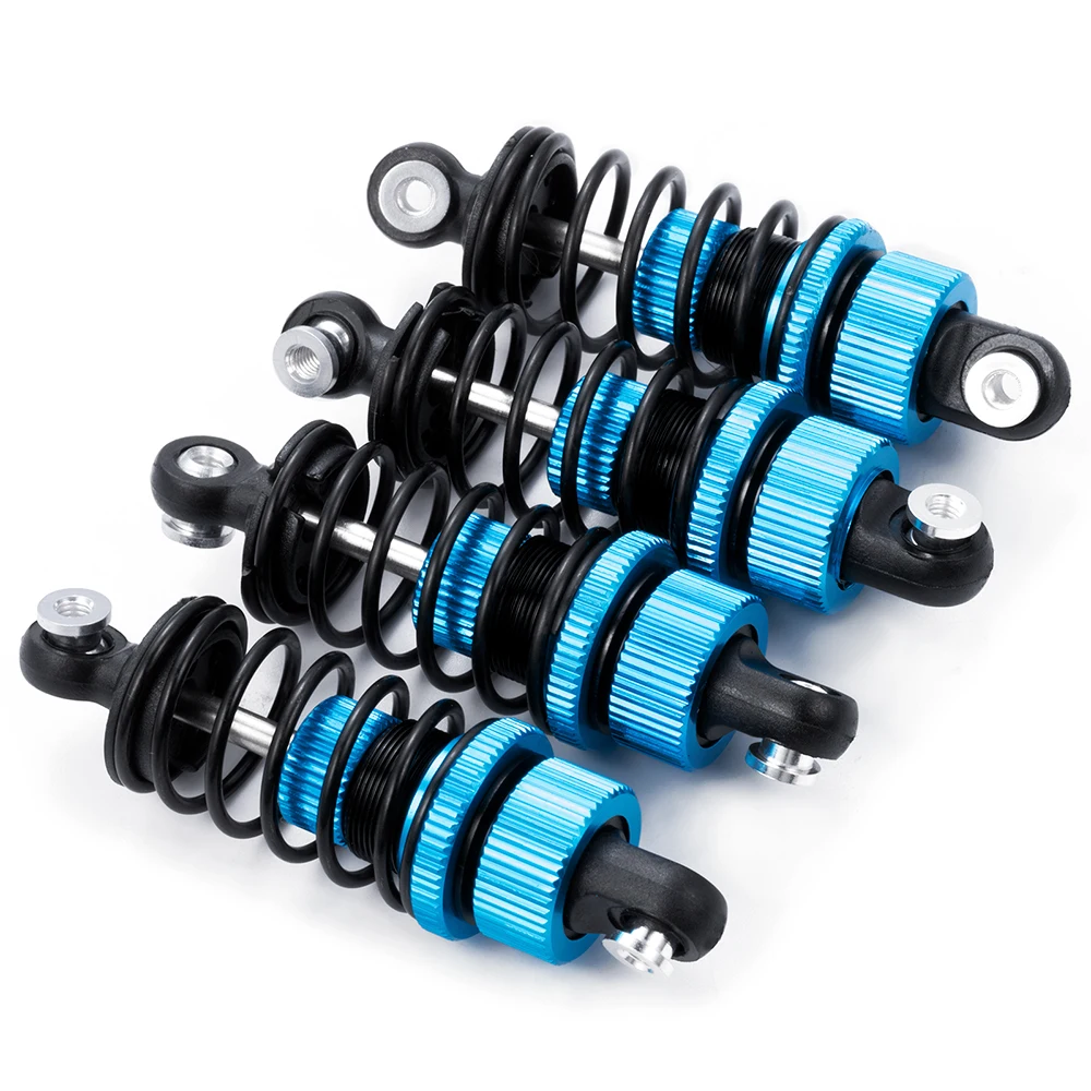 YEAHRUN 4Pcs Aluminium Alloy Oil Shock Absorbers for Tamiya TT02 1/10 RC Drift Car Upgrade Parts