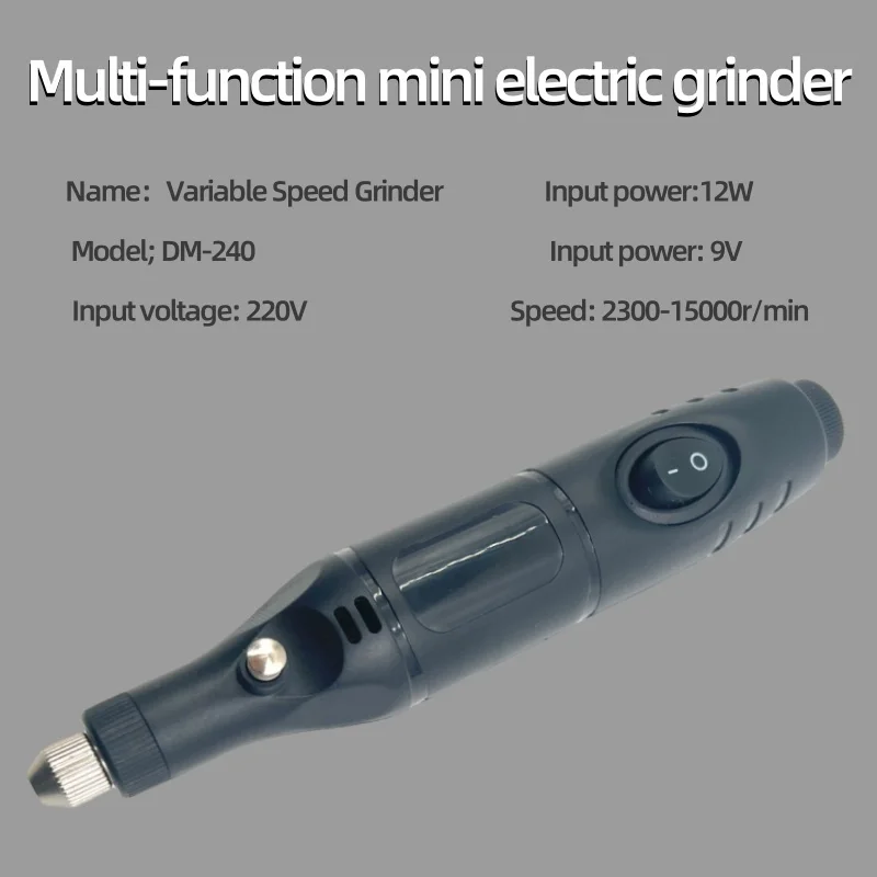 Rotary Tools Plug-in Mini Drill Carving Machine Grinder Cutting and Polishing Machine Variable Speed Power Tools Set