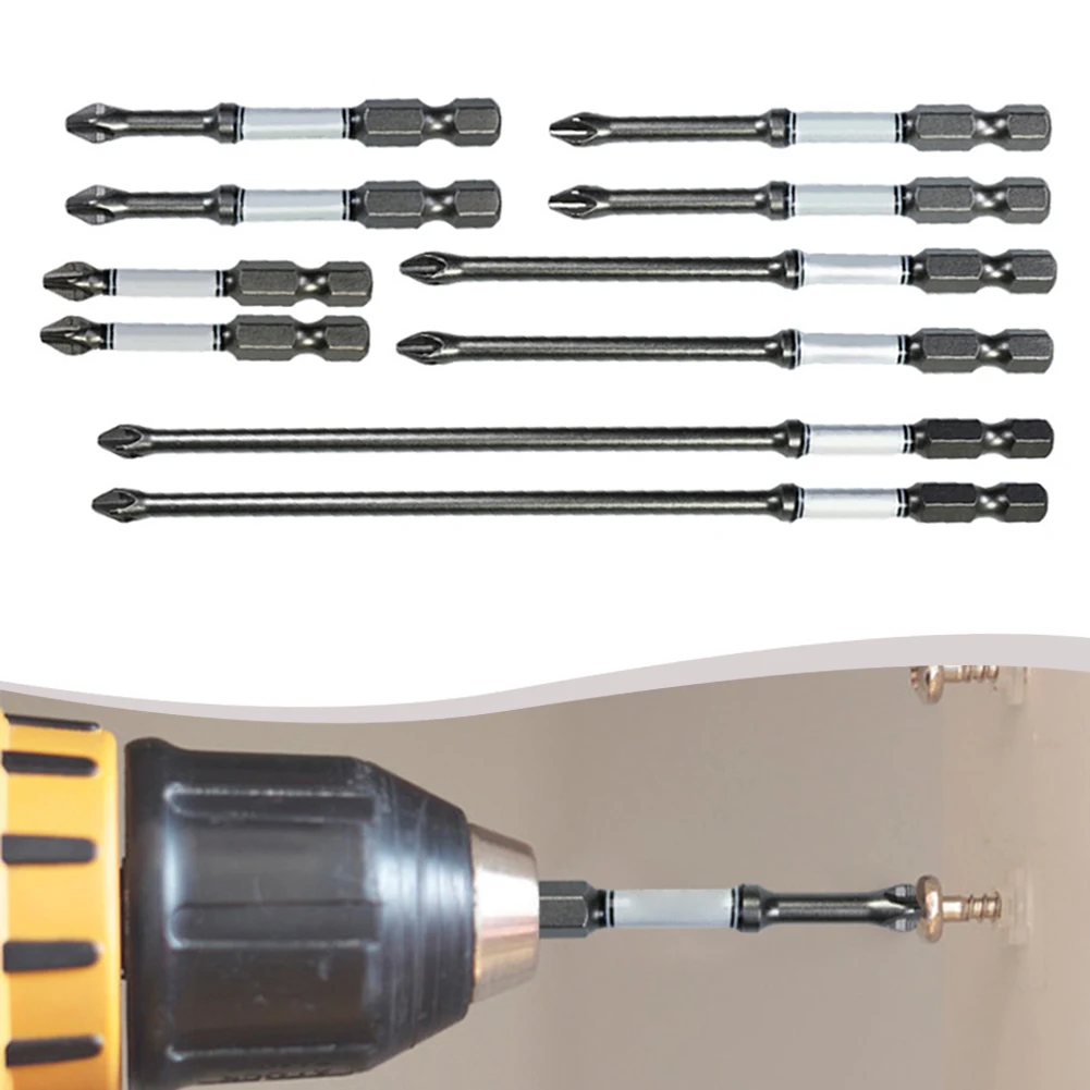 

16*10*2cm D2 Steel Screwdriver Bits Strong Magnetic Screwdriver Bits Tool Storage Versatile Bit Set Heat Treated Bits